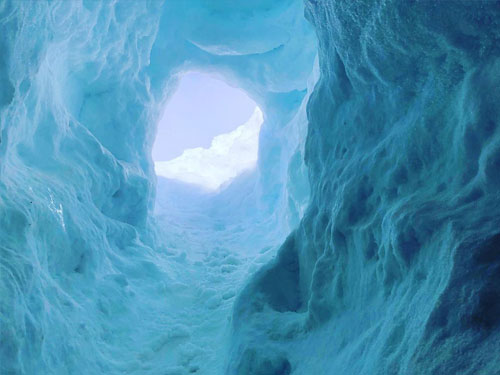 Entrance to the ice cave